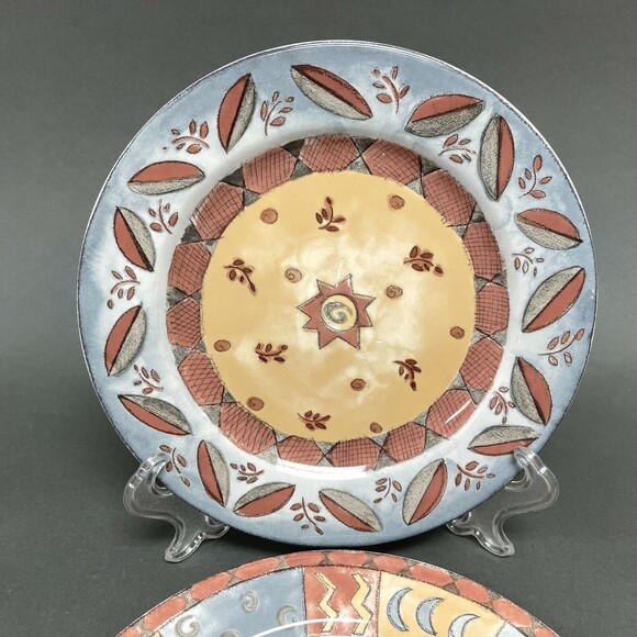 Coffee Shoppe by Sango Salad Plates Sue Zipkin Cinnamon Coffee Dark Roast Blend - Picture 2 of 9